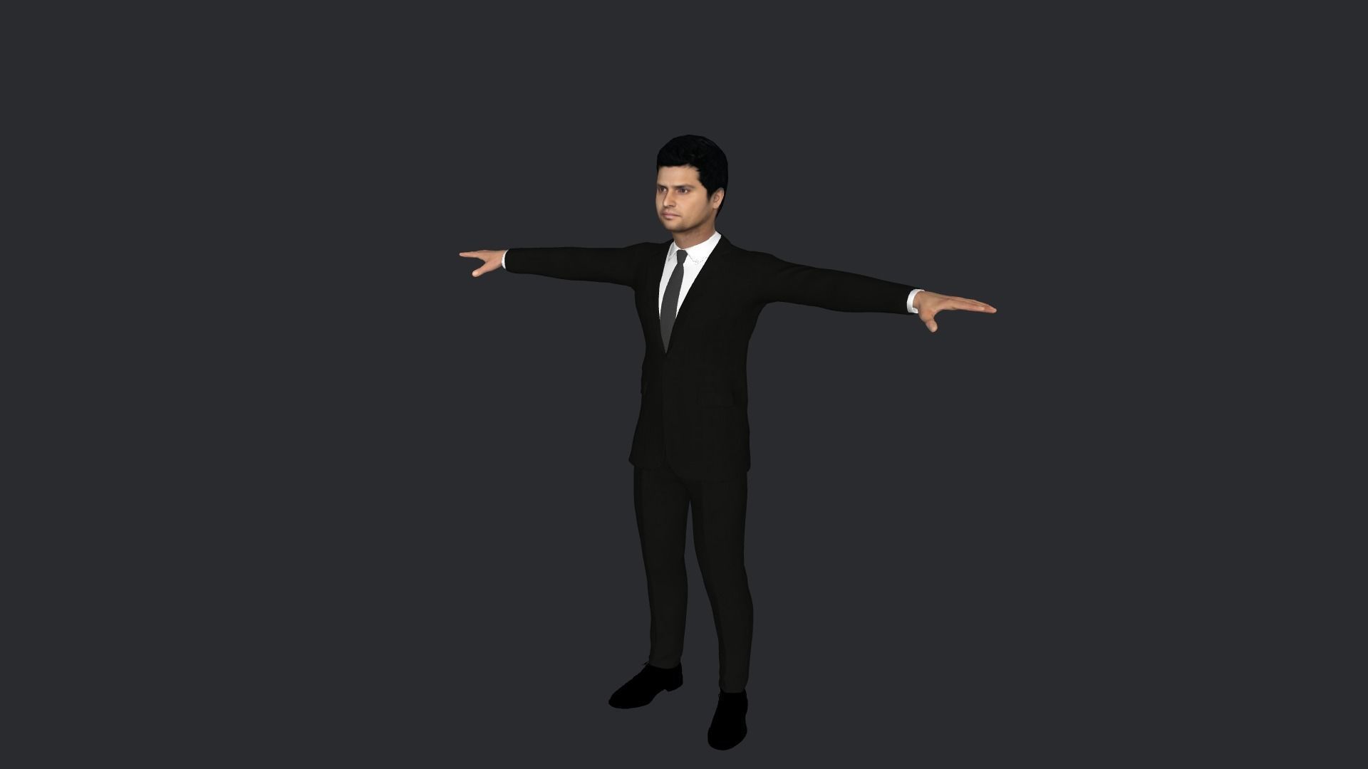 Suresh Raina Hyper Realistic Full Body Rigged Character 3D model_21