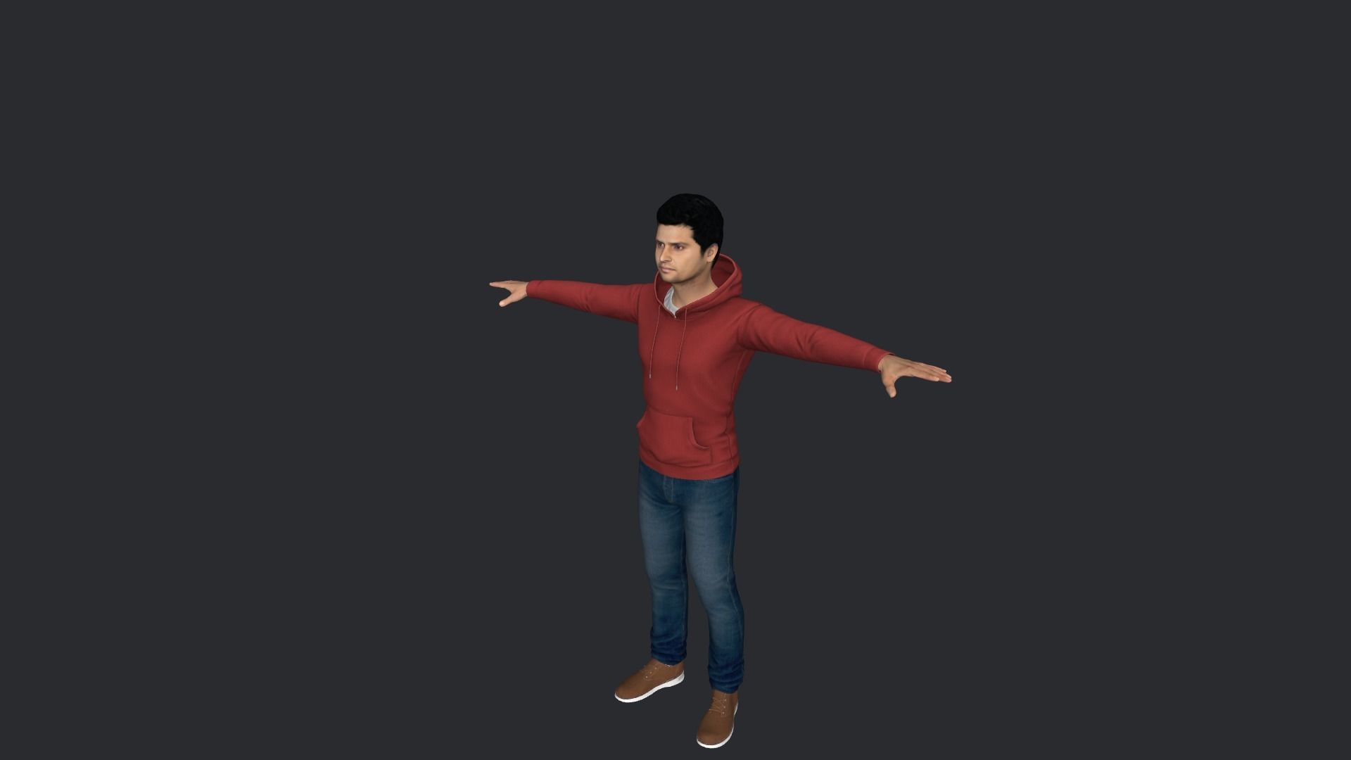 Suresh Raina Hyper Realistic Full Body Rigged Character 3D model_10