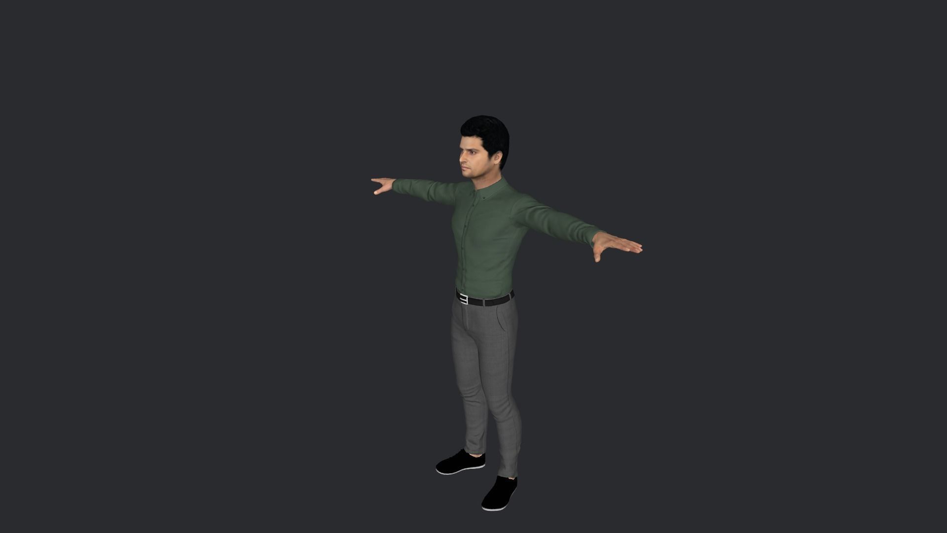 Suresh Raina Hyper Realistic Full Body Rigged Character 3D model_26