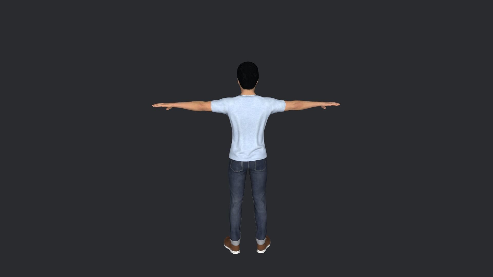 Suresh Raina Hyper Realistic Full Body Rigged Character 3D model_6
