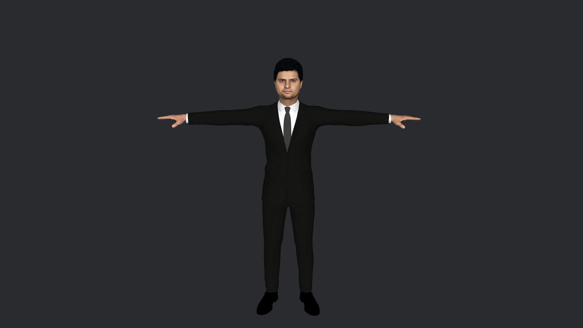 Suresh Raina Hyper Realistic Full Body Rigged Character 3D model_12