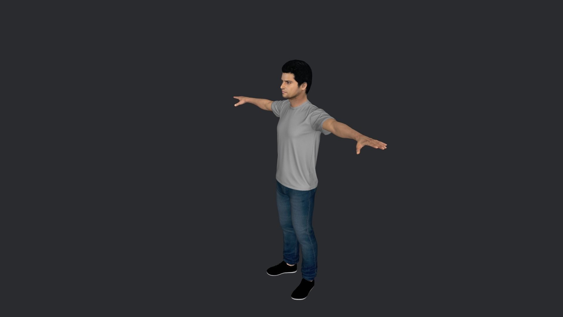Suresh Raina Hyper Realistic Full Body Rigged Character 3D model_16