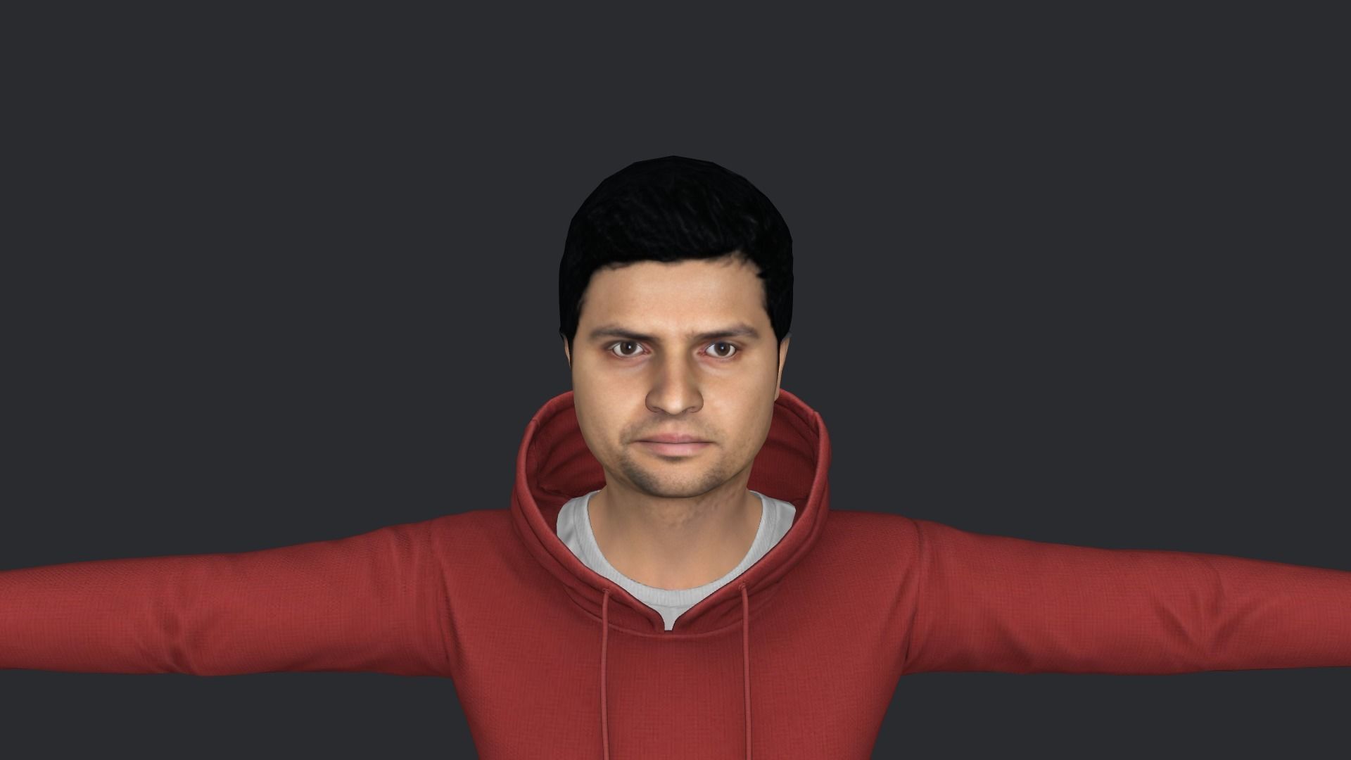 Suresh Raina Hyper Realistic Full Body Rigged Character 3D model_7