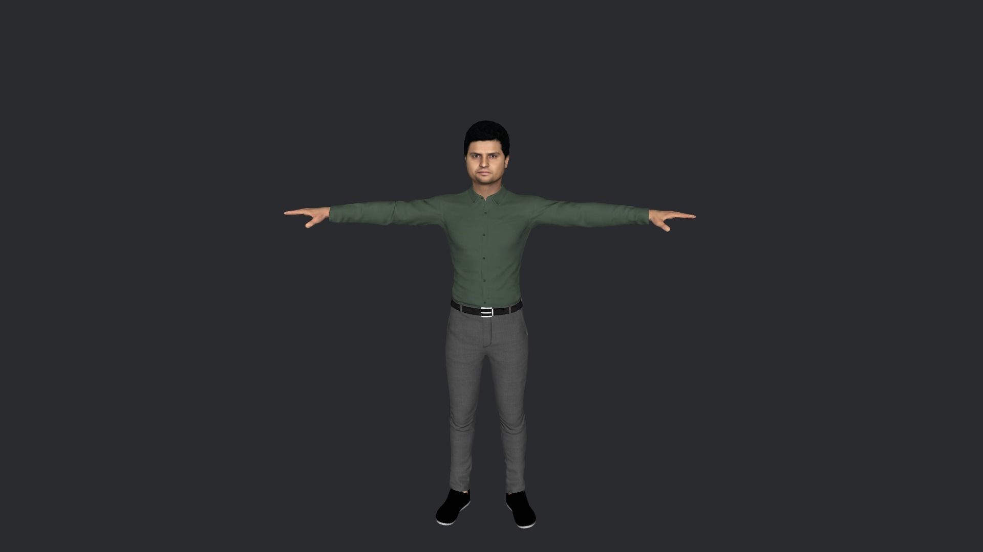Suresh Raina Hyper Realistic Full Body Rigged Character 3D model_25