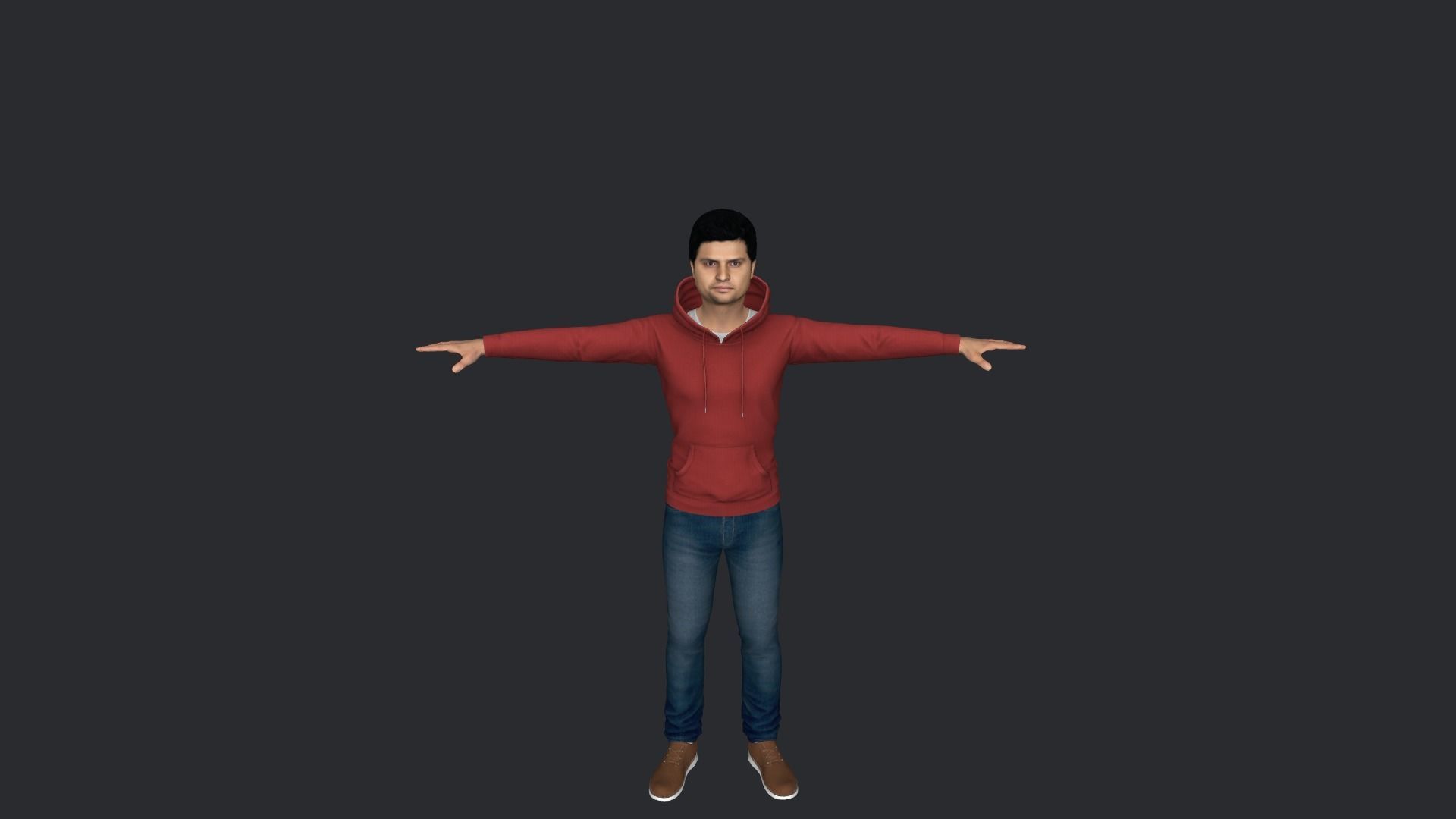 Suresh Raina Hyper Realistic Full Body Rigged Character 3D model_9