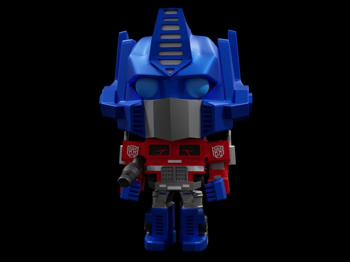 Optimus Prime Funko  pop 3D print model_8