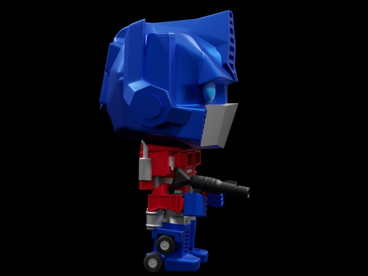 Optimus Prime Funko  pop 3D print model_11