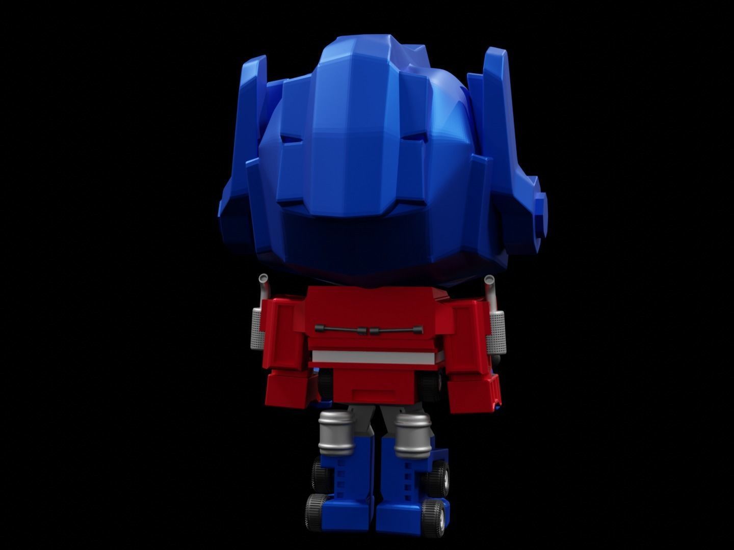 Optimus Prime Funko  pop 3D print model_3