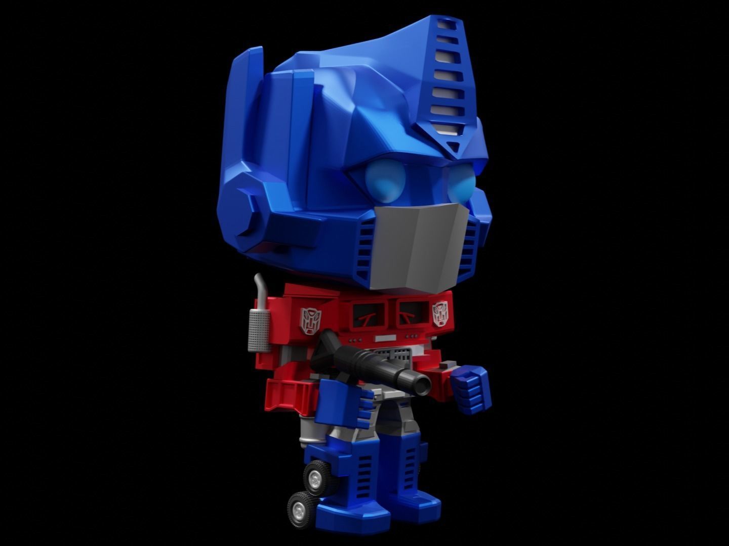 Optimus Prime Funko  pop 3D print model_10