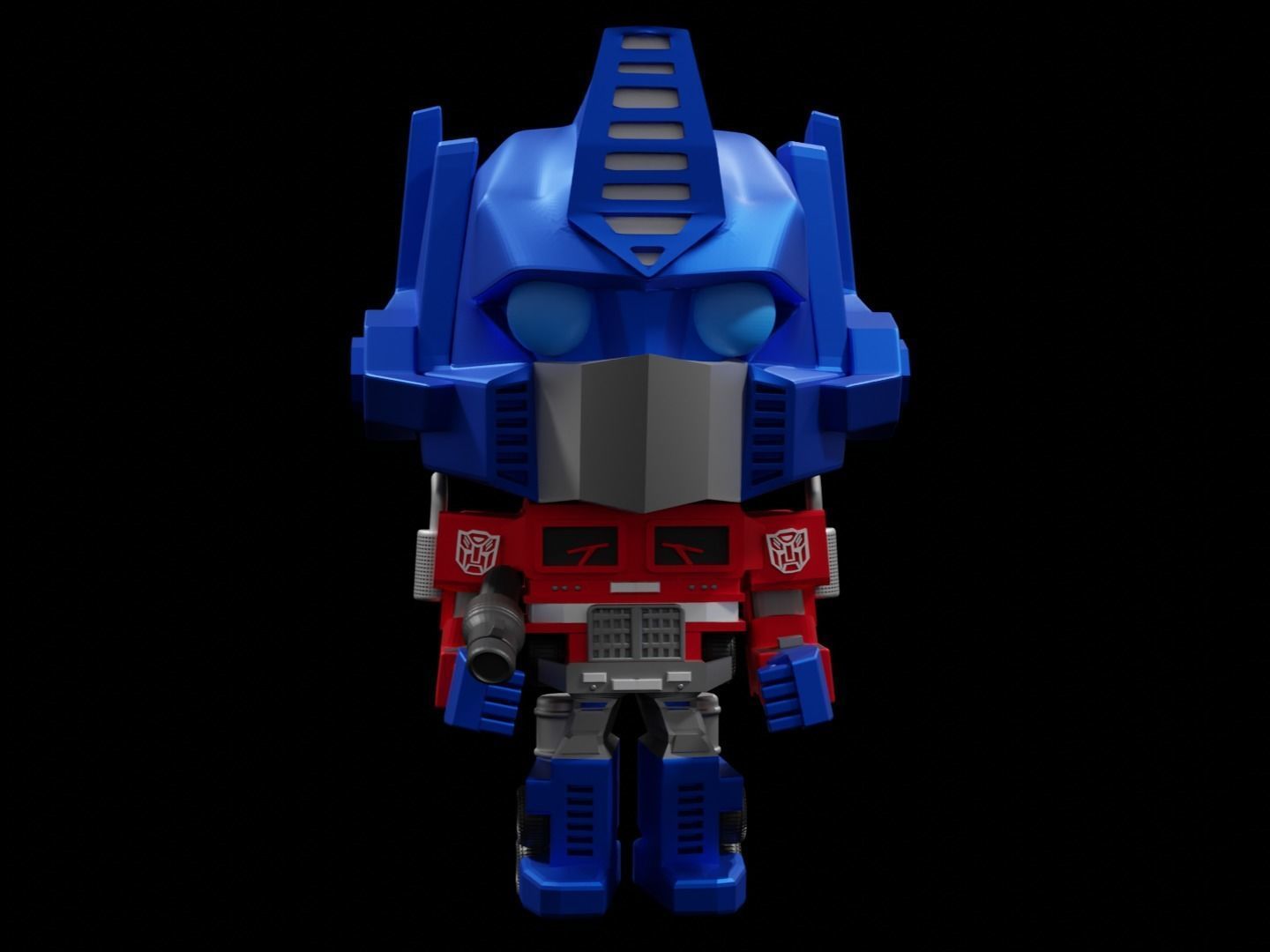 Optimus Prime Funko  pop 3D print model_1