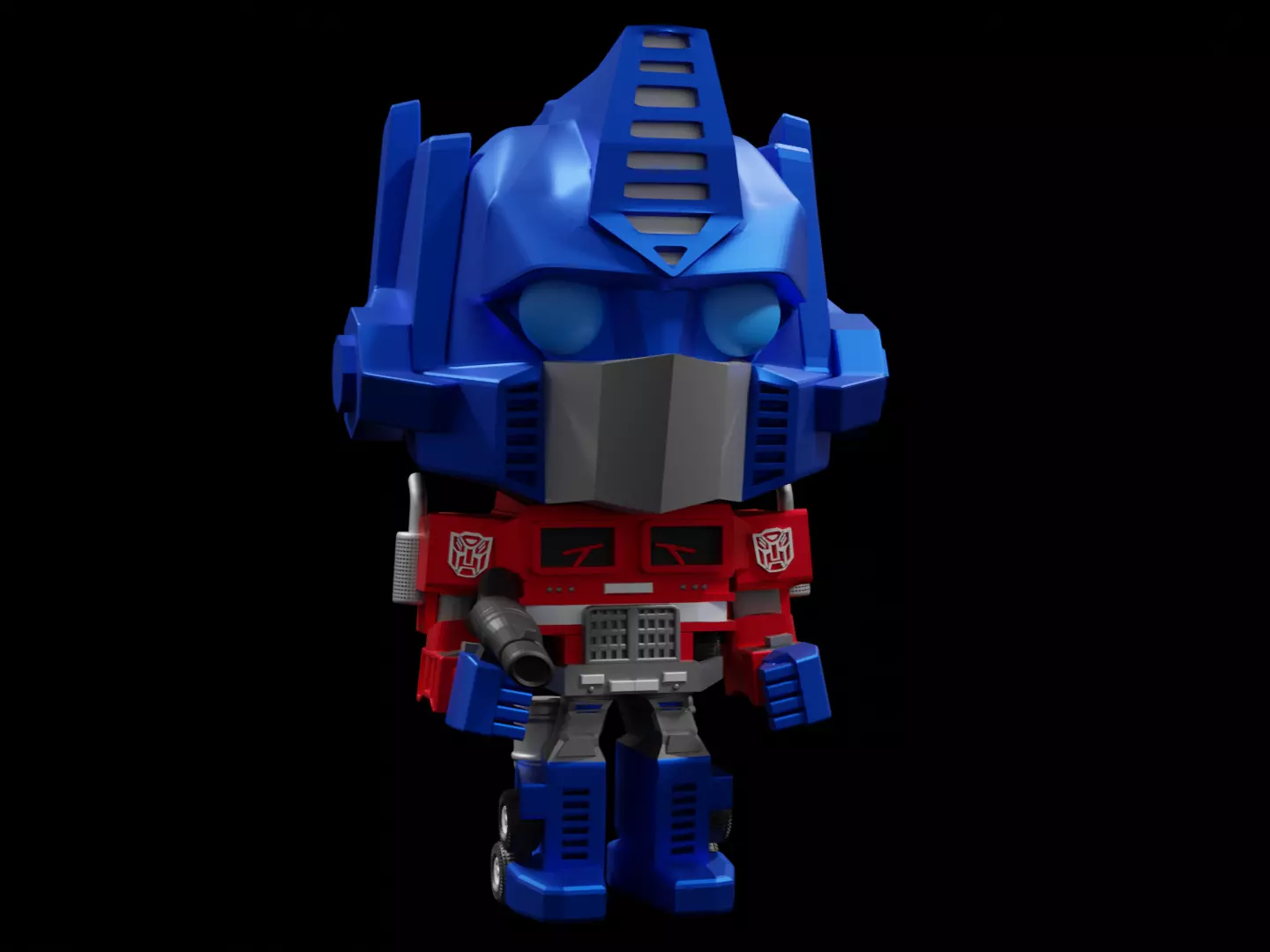 Optimus Prime Funko  pop 3D print model_0
