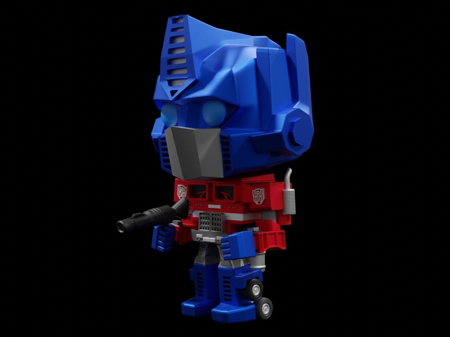 Optimus Prime Funko  pop 3D print model_6