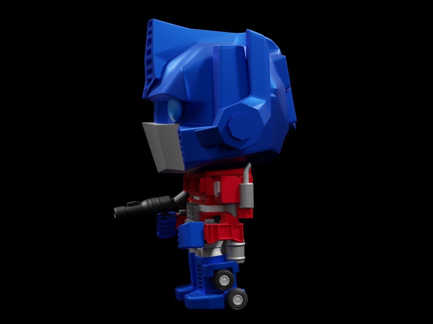Optimus Prime Funko  pop 3D print model_2