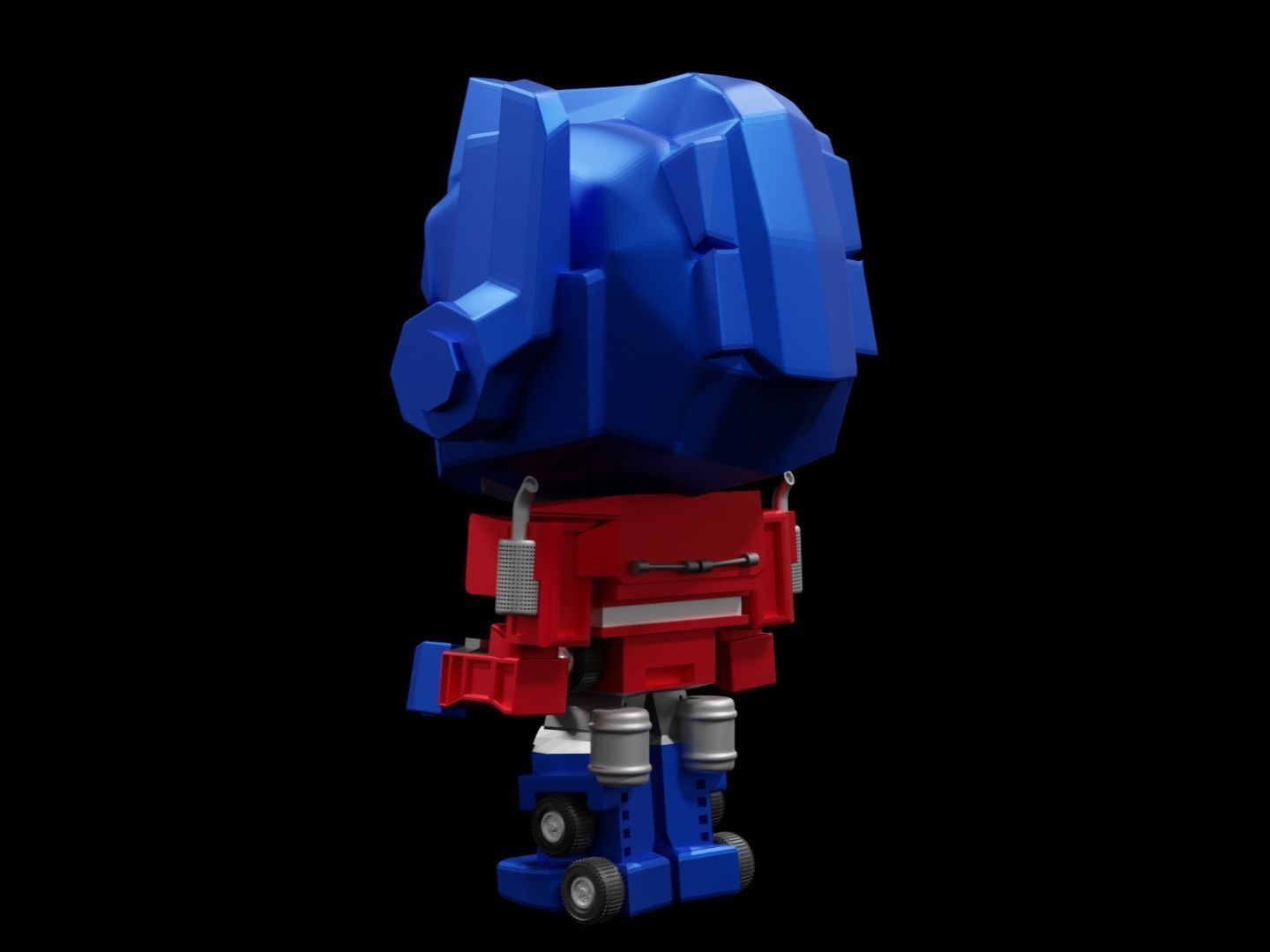 Optimus Prime Funko  pop 3D print model_15