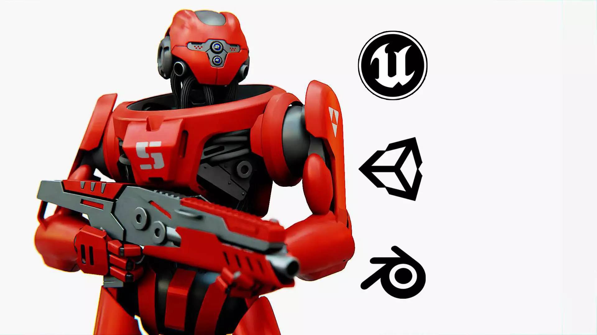 Battle droid Z  Rigged for Unreal Engine - Unity - MIXAMO 3D model_0