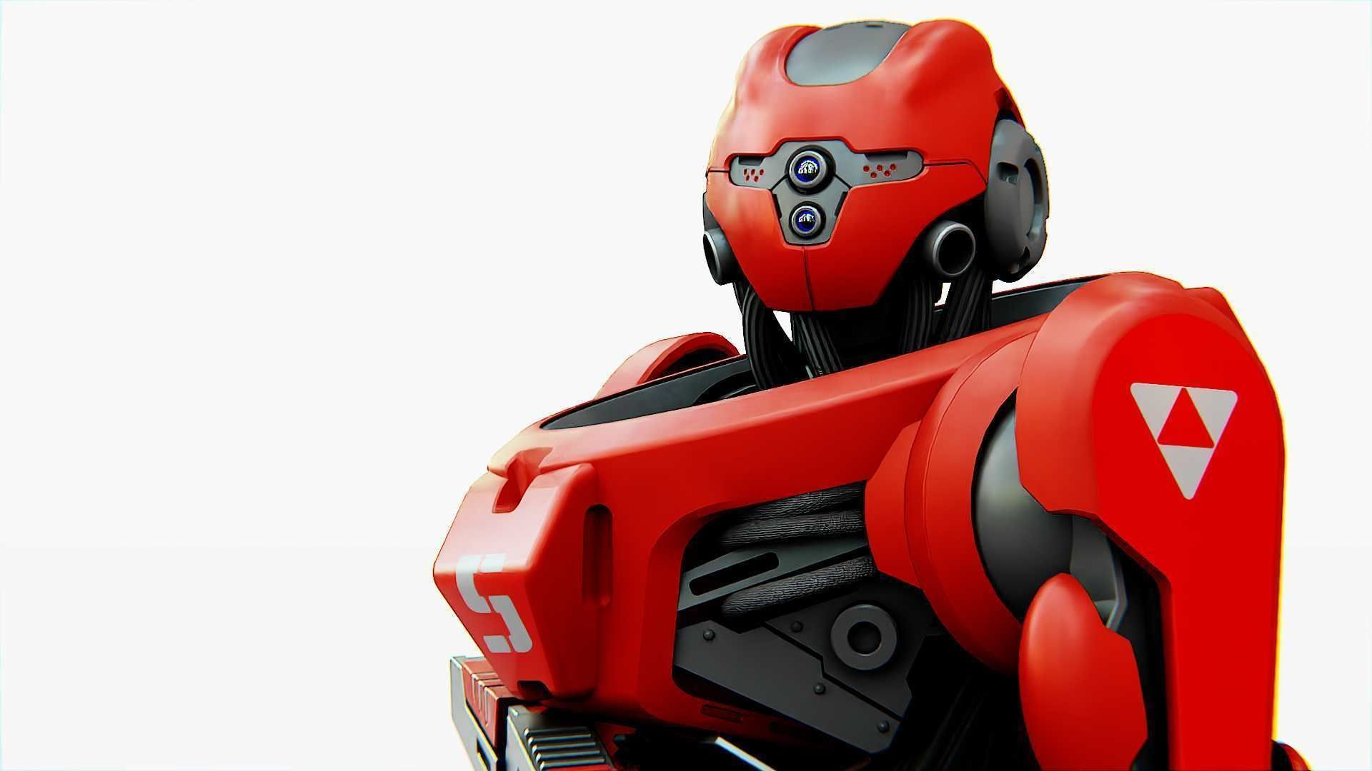 Battle droid Z  Rigged for Unreal Engine - Unity - MIXAMO 3D model_17