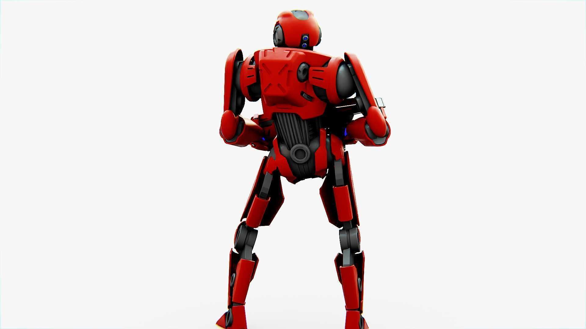 Battle droid Z  Rigged for Unreal Engine - Unity - MIXAMO 3D model_8