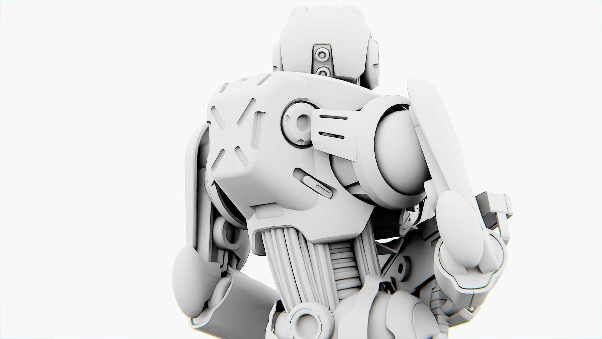 Battle droid Z  Rigged for Unreal Engine - Unity - MIXAMO 3D model_33