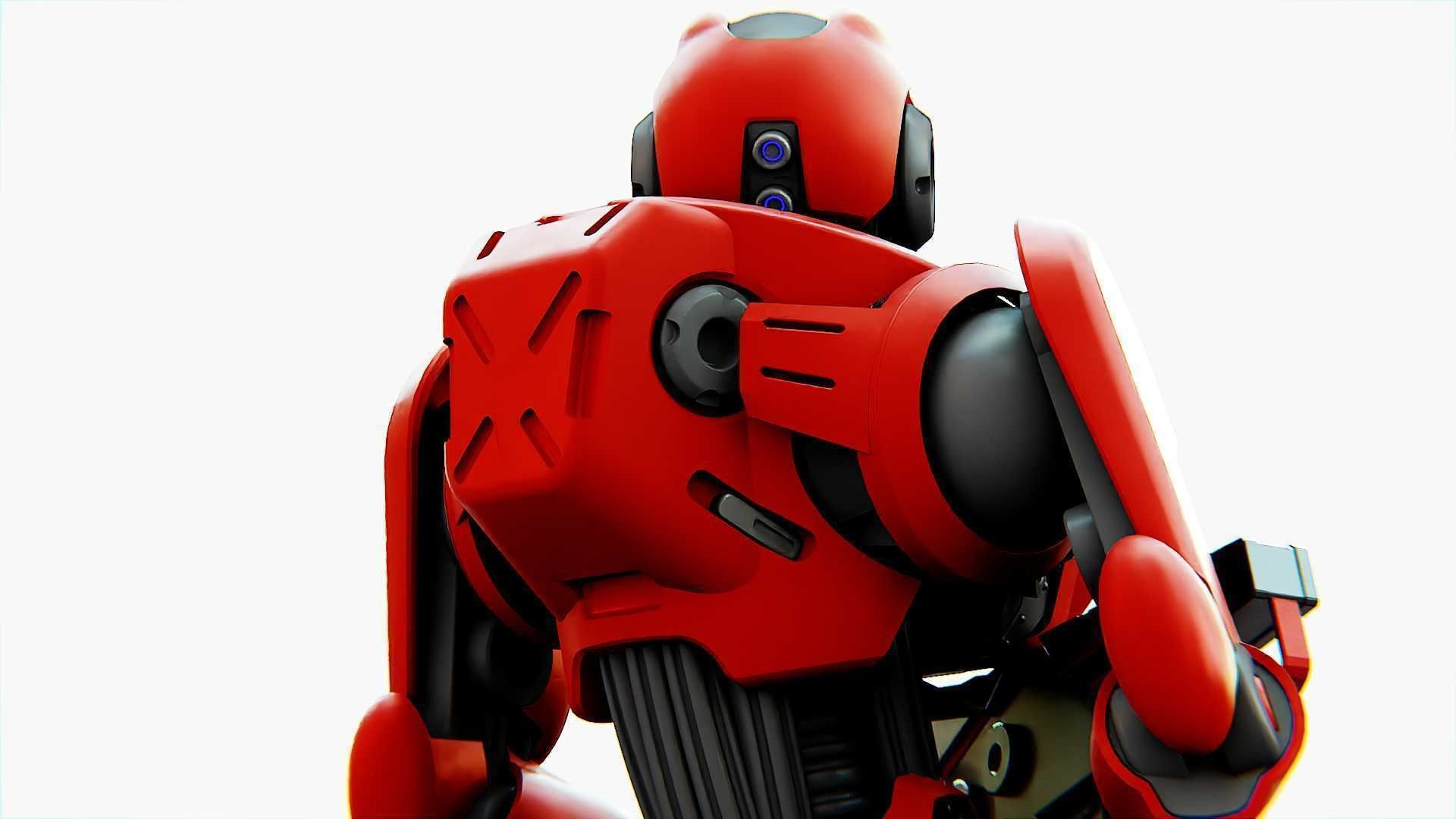 Battle droid Z  Rigged for Unreal Engine - Unity - MIXAMO 3D model_18