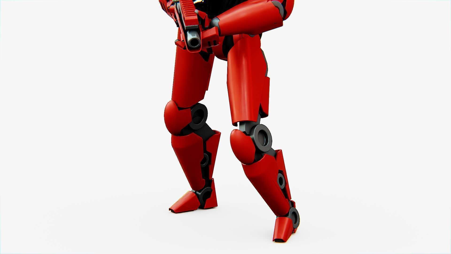 Battle droid Z  Rigged for Unreal Engine - Unity - MIXAMO 3D model_20