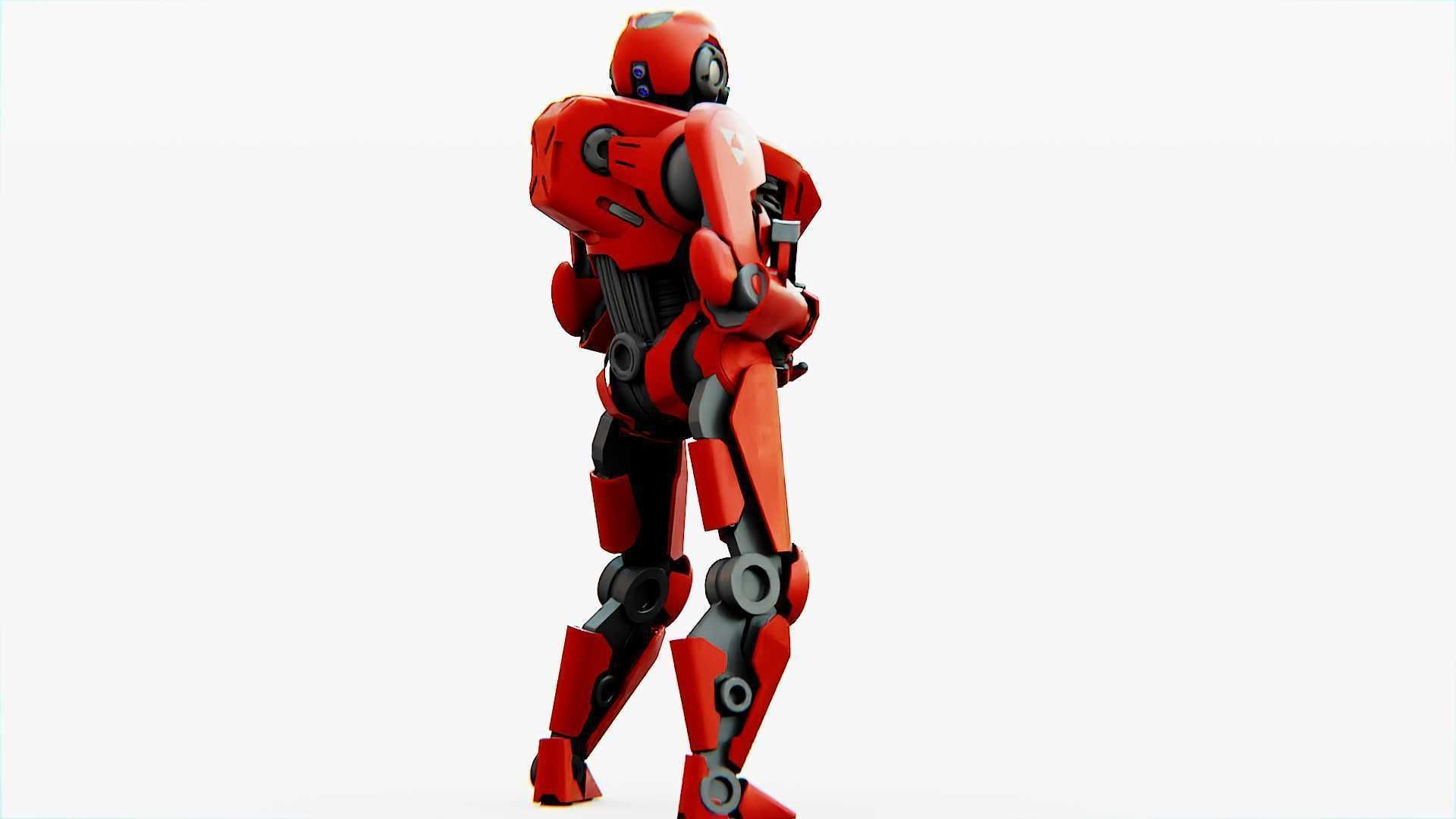 Battle droid Z  Rigged for Unreal Engine - Unity - MIXAMO 3D model_6