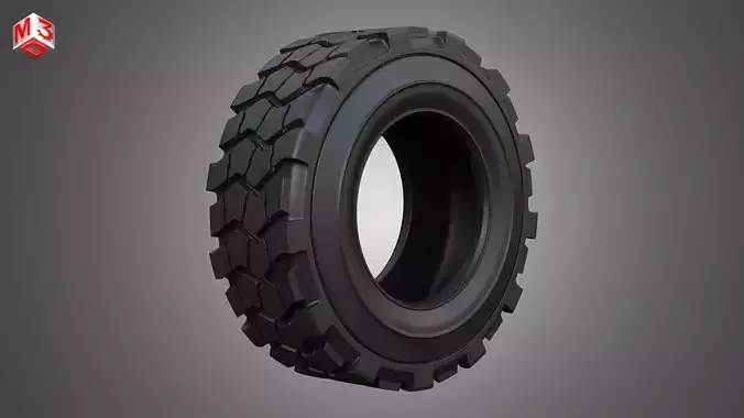 Tractor Tire 002 - One Piece 3D model
