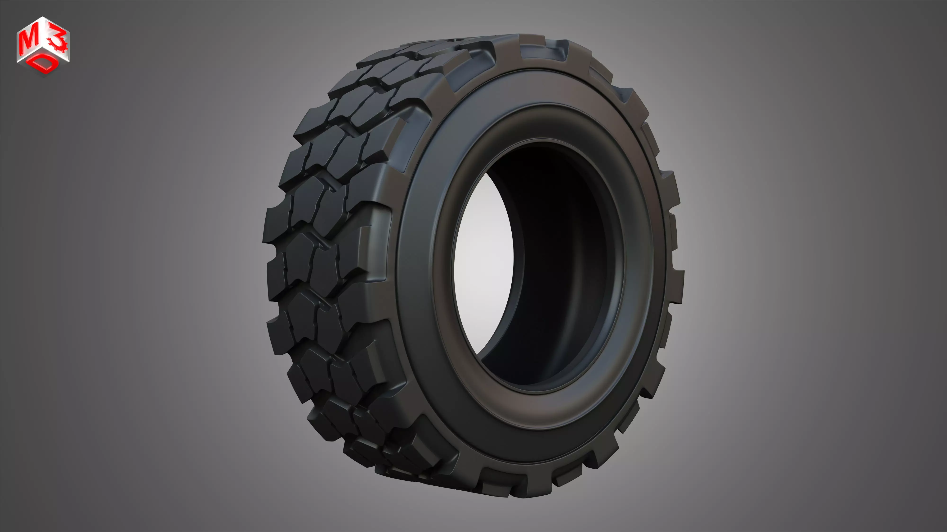 Tractor Tire 002 - One Piece 3D model_0