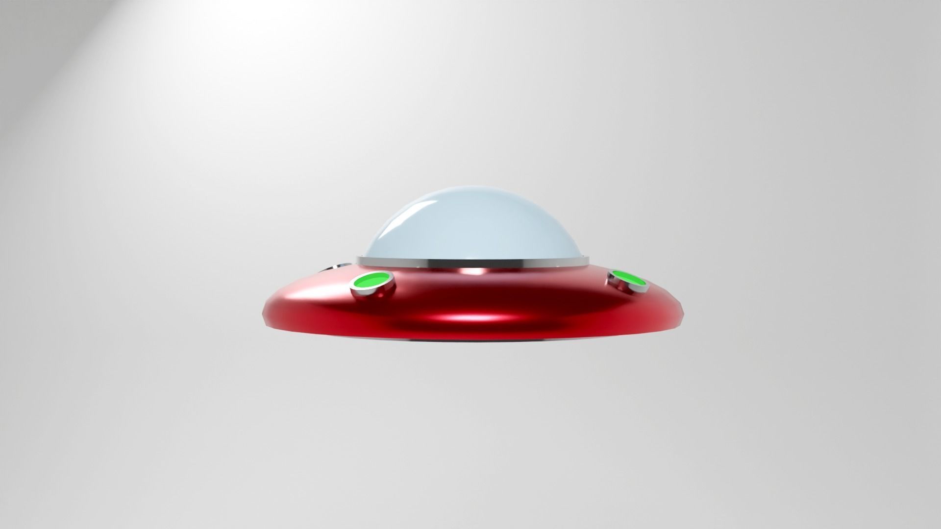 UFO spaceship 3d model Low-poly 3D model_20