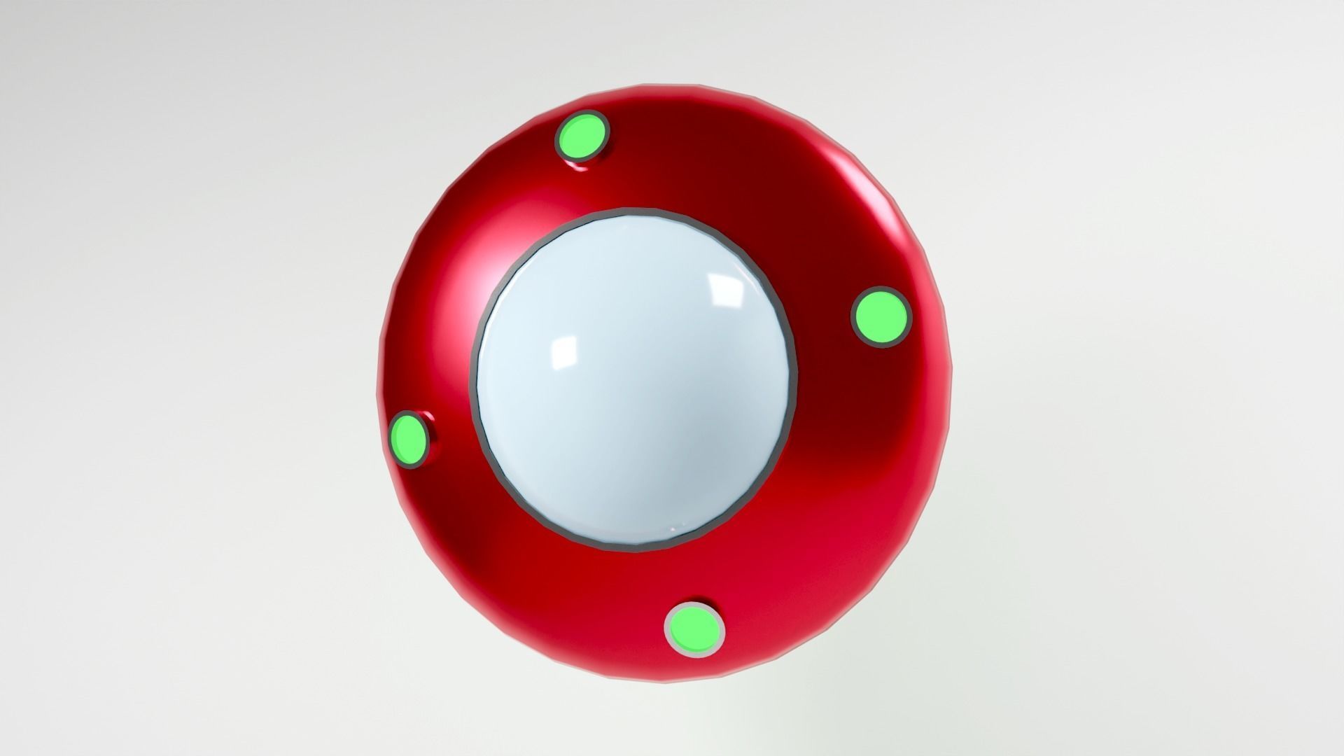 UFO spaceship 3d model Low-poly 3D model_13