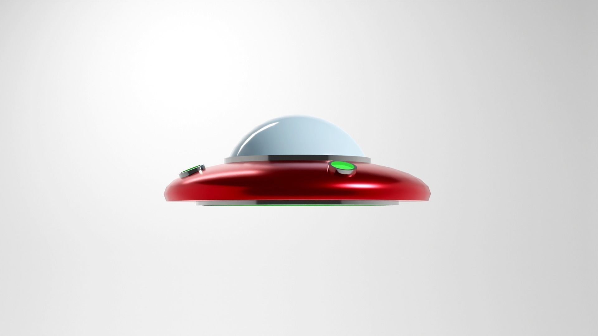 UFO spaceship 3d model Low-poly 3D model_17