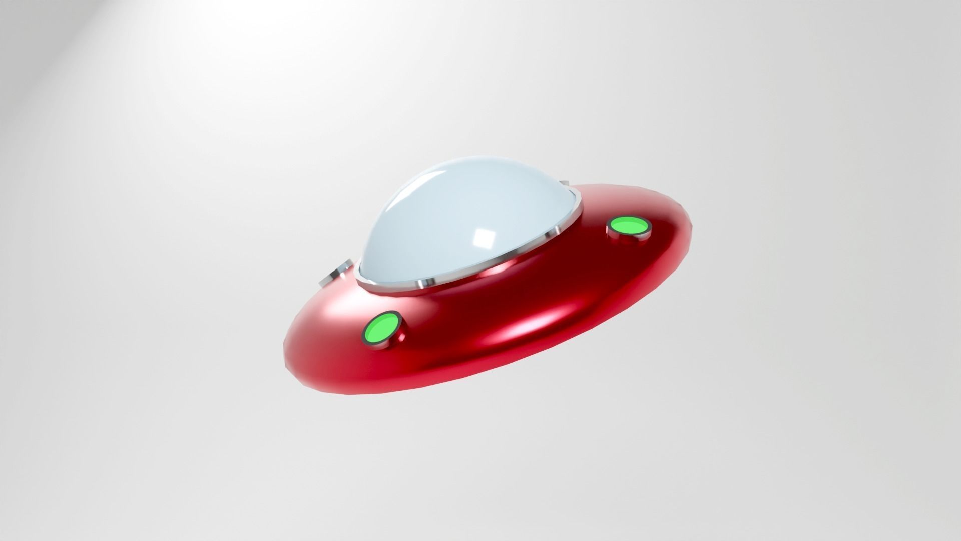 UFO spaceship 3d model Low-poly 3D model_19
