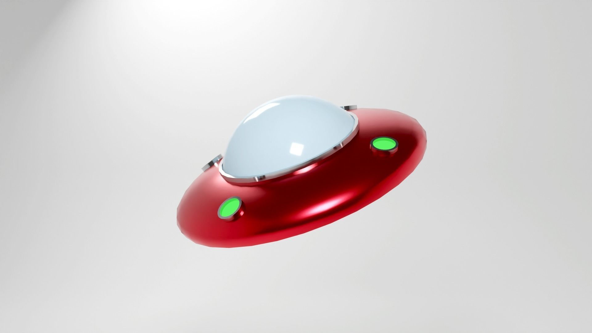 UFO spaceship 3d model Low-poly 3D model_18