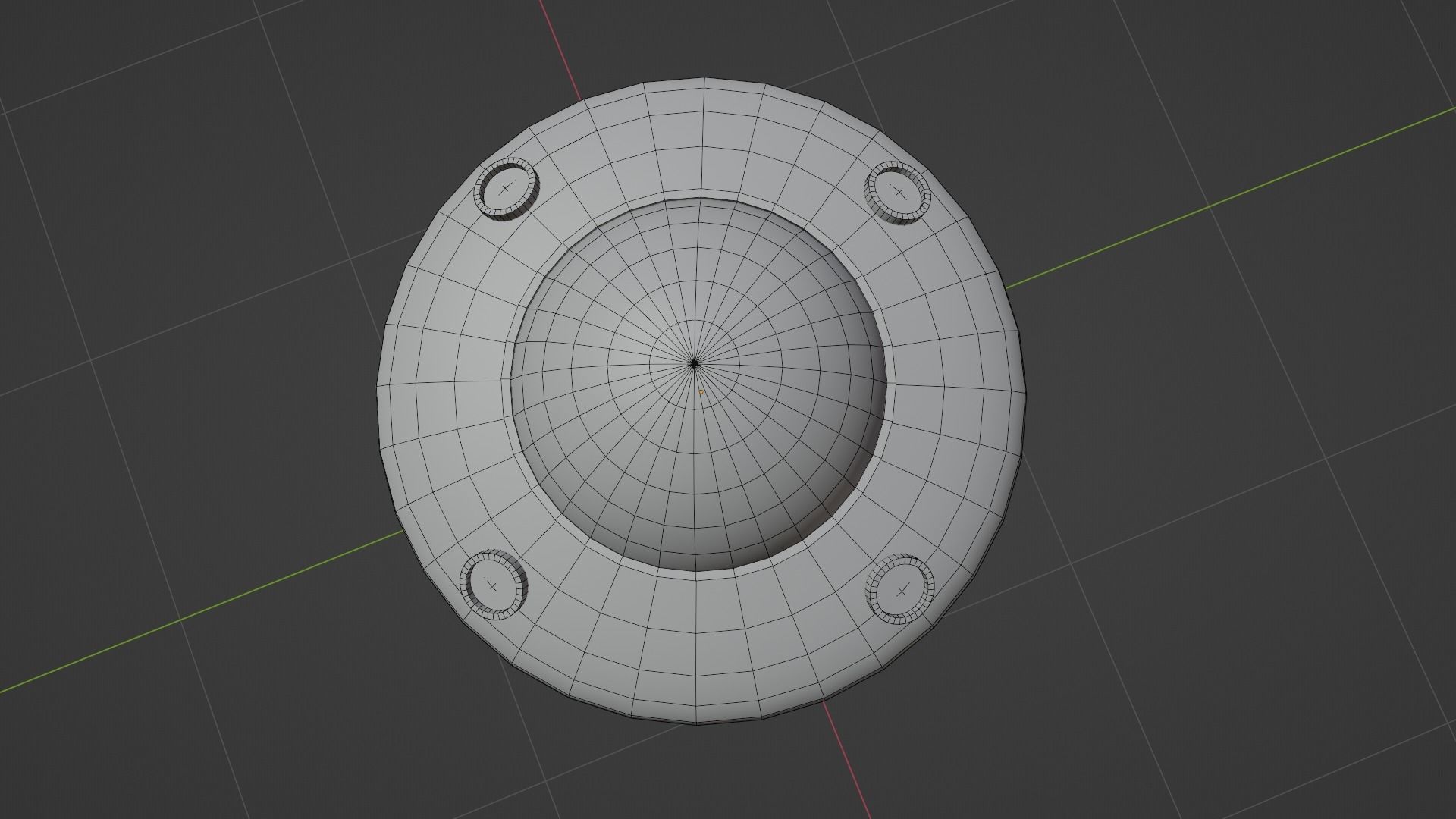 UFO spaceship 3d model Low-poly 3D model_28