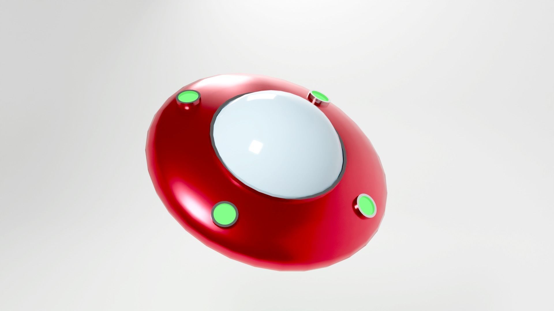 UFO spaceship 3d model Low-poly 3D model_14