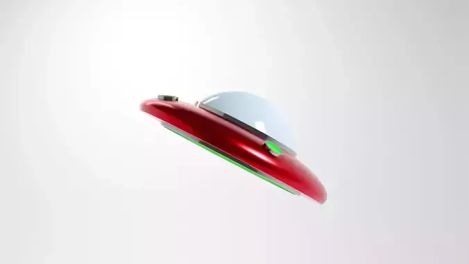 UFO spaceship 3d model Low-poly 3D model