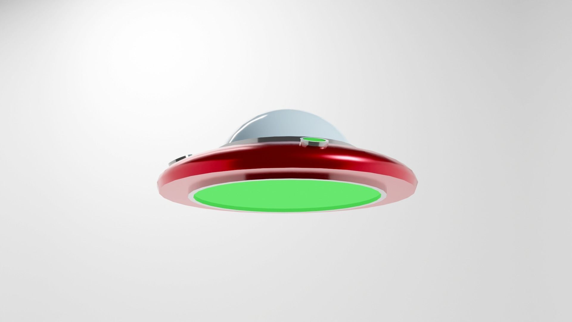 UFO spaceship 3d model Low-poly 3D model_2