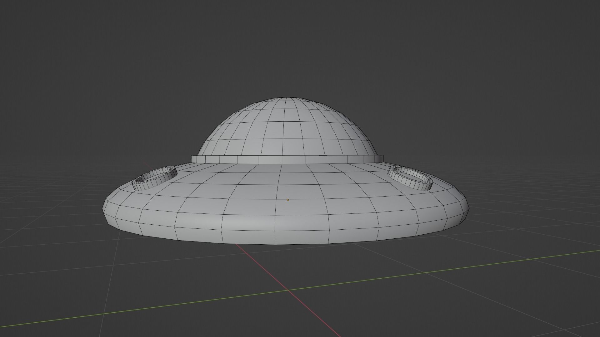 UFO spaceship 3d model Low-poly 3D model_27