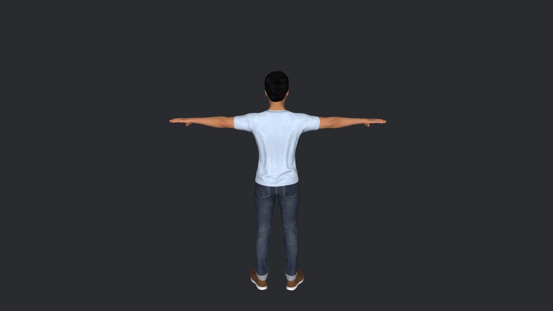 The Weeknd Hyper Realistic Full Body Rigged Character 3D model_9