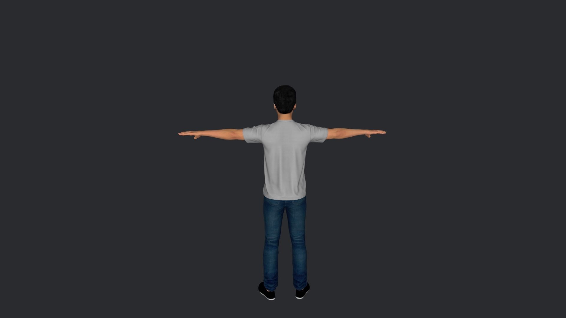 The Weeknd Hyper Realistic Full Body Rigged Character 3D model_20