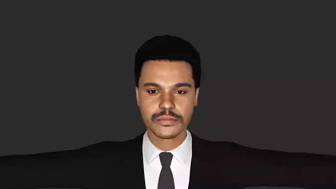 The Weeknd Hyper Realistic Full Body Rigged Character