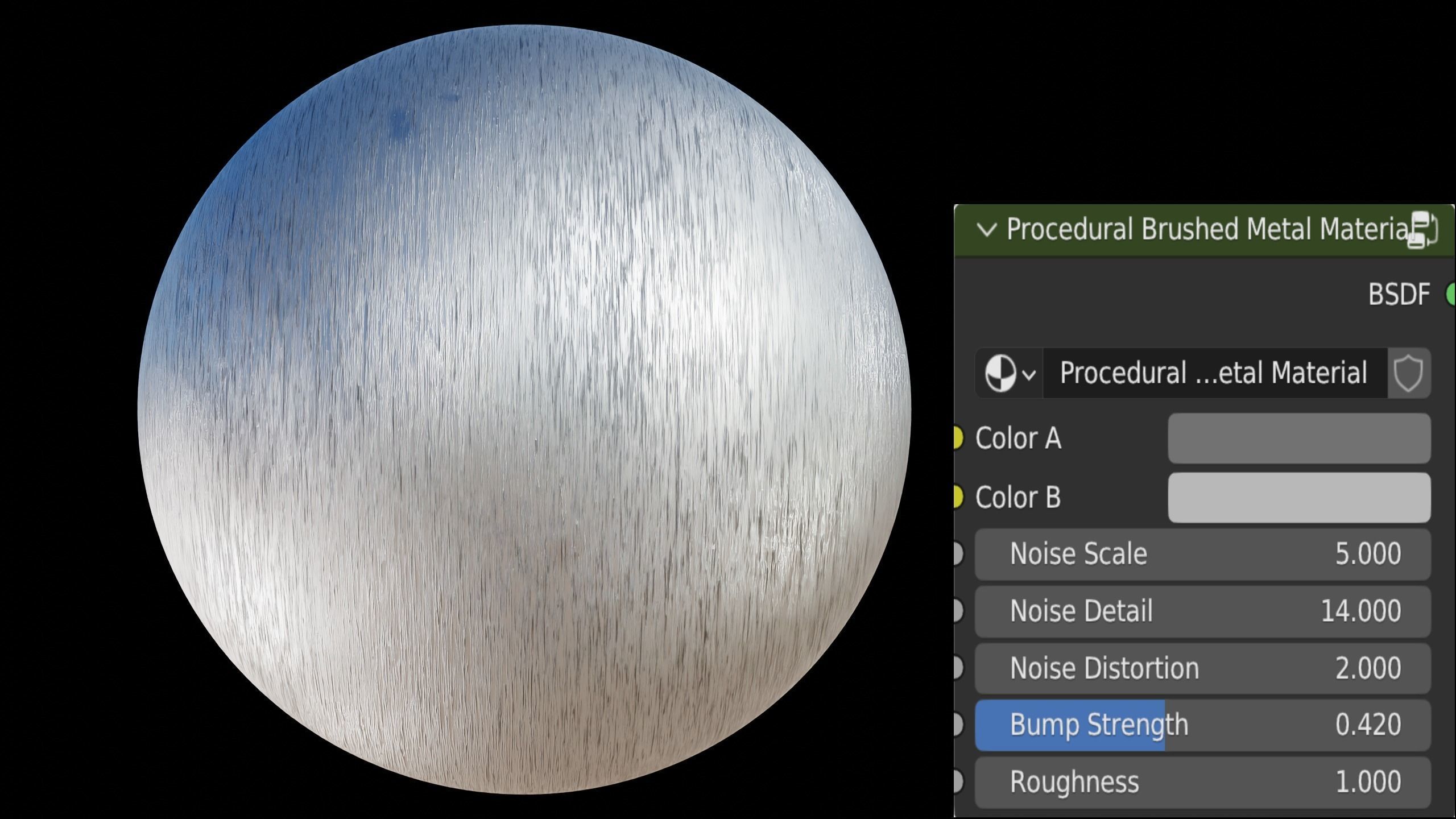 Procedural Brushed Metal Material Texture_5