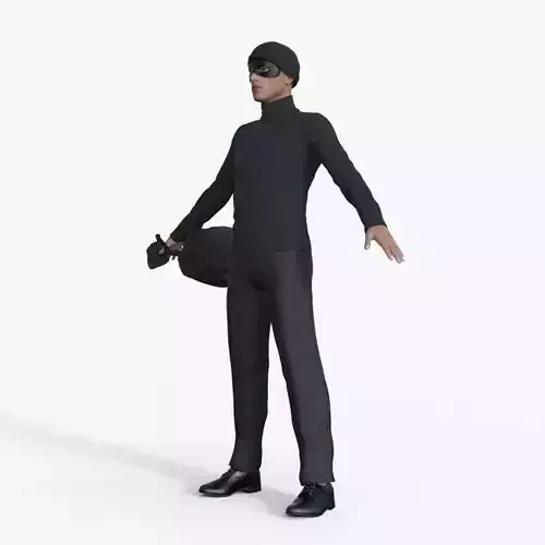Realistic Thief 3D model