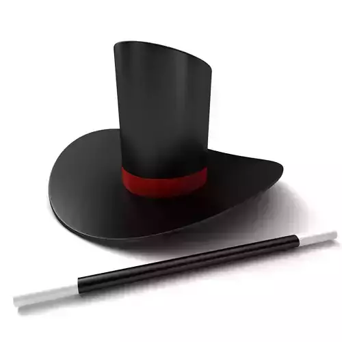  Magician Hat and Wand