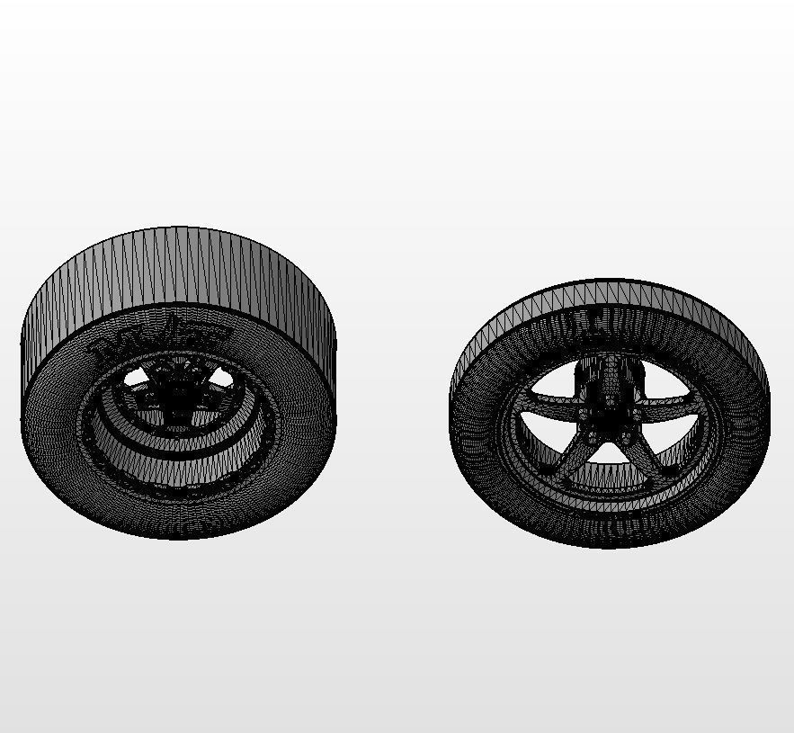 Set wheels KEIZER Full House for scale model of dragster 3D print model_17