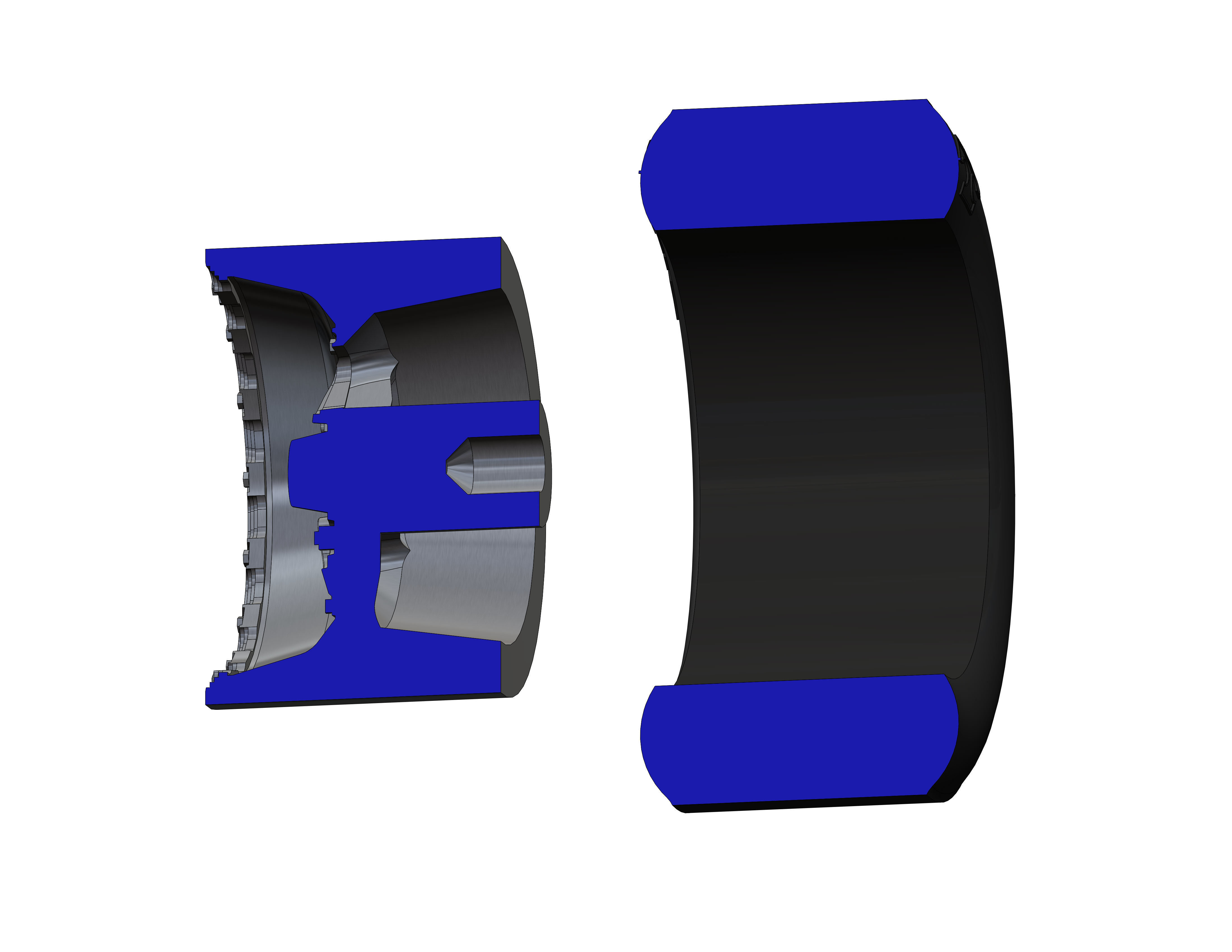 Set wheels KEIZER Full House for scale model of dragster 3D print model_5