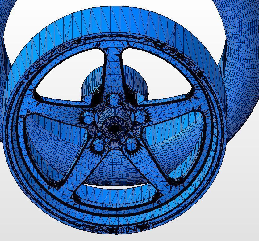 Set wheels KEIZER Full House for scale model of dragster 3D print model_13