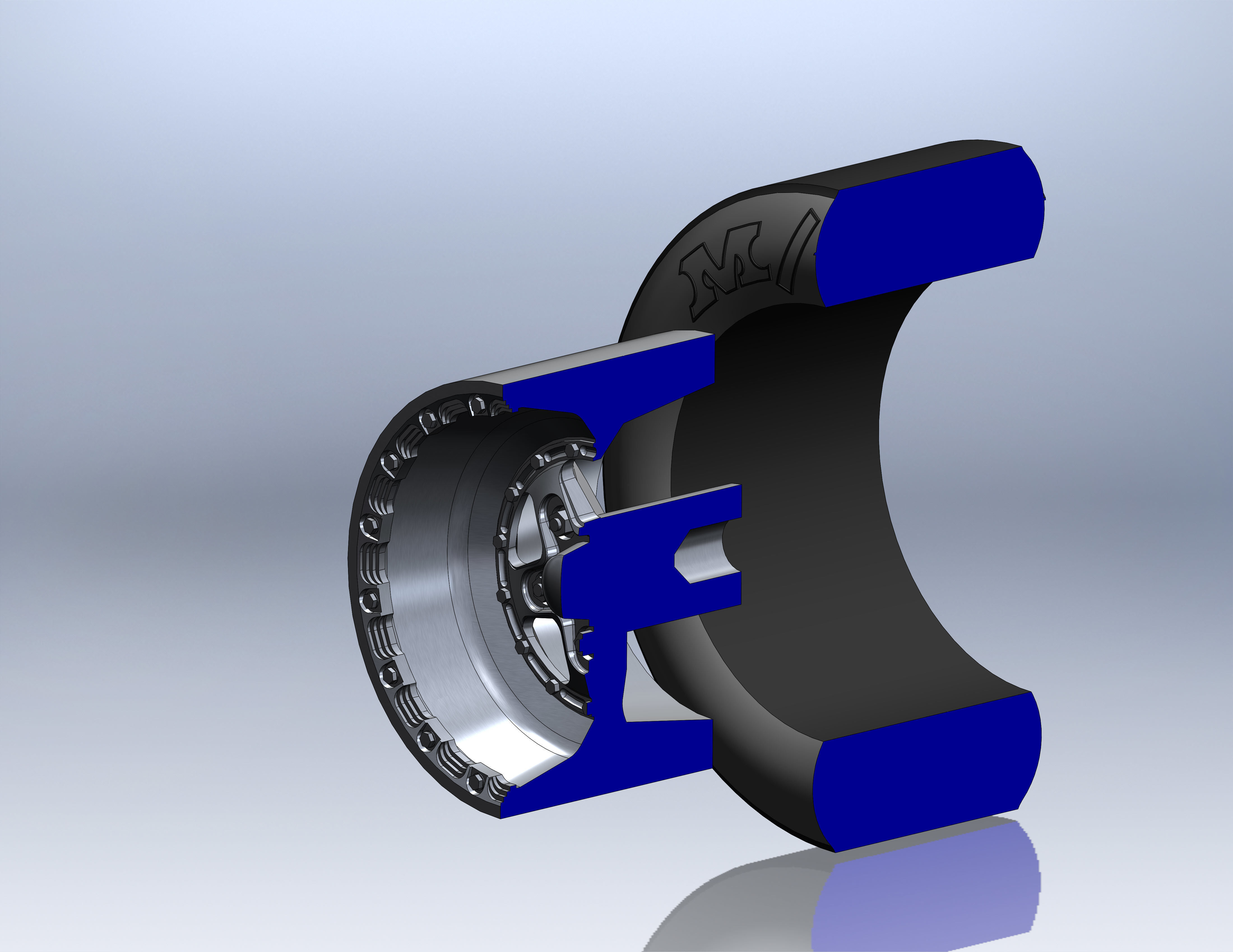 Set wheels KEIZER Full House for scale model of dragster 3D print model_7