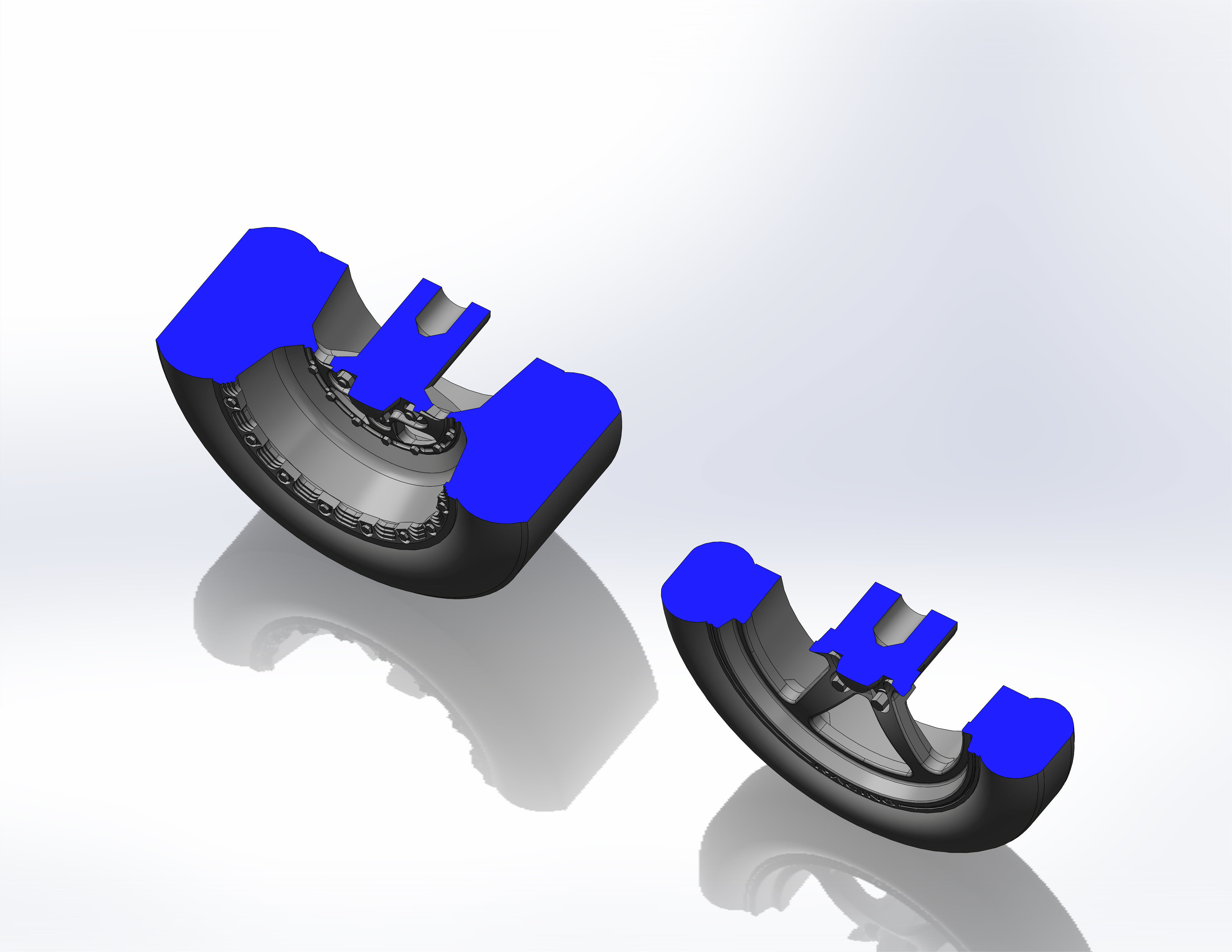 Set wheels KEIZER Full House for scale model of dragster 3D print model_16