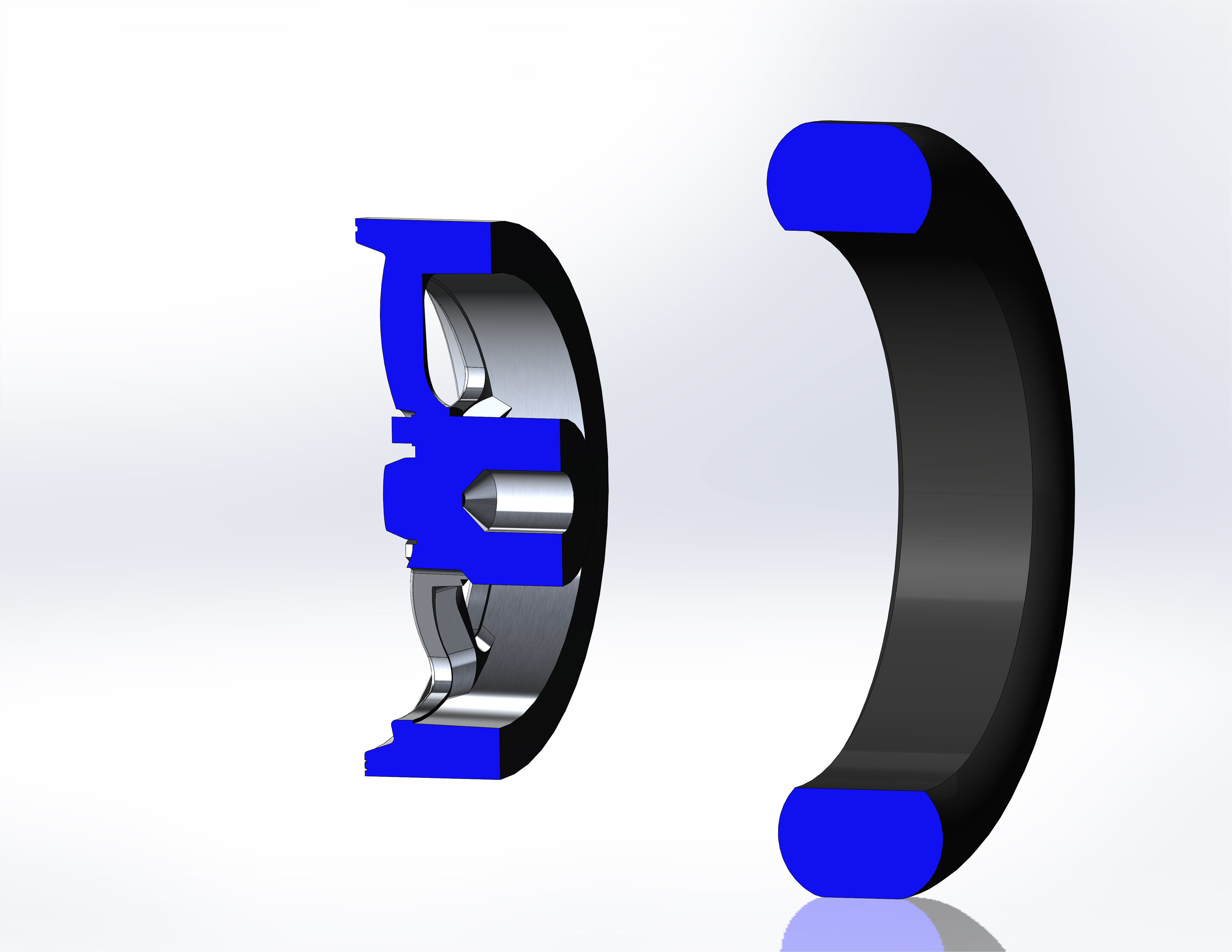 Set wheels KEIZER Full House for scale model of dragster 3D print model_8