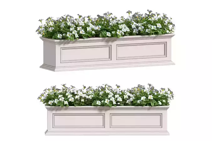 Window and Balcony Flower Box Pot